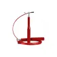 Jump Rope+Backup Cord Clothing Sets+Storage Bag in Energetic Red