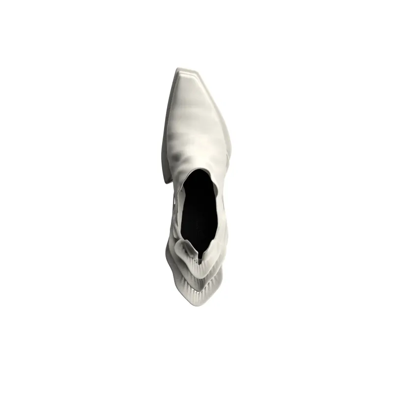 Scry Casual Shoes Unisex Mid Top White-2