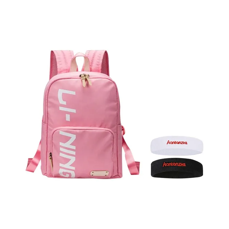 LiNing Polyamide Backpack Regular Unisex Pink-4