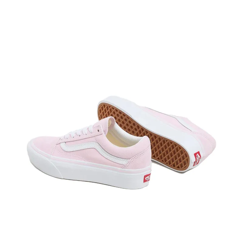 Vans Anti Slip Wear Resistant Low Top Skateboard Shoes Unisex Pink-3