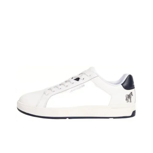 PS Paul Smith Albany Zebra-print Leather Sneakers