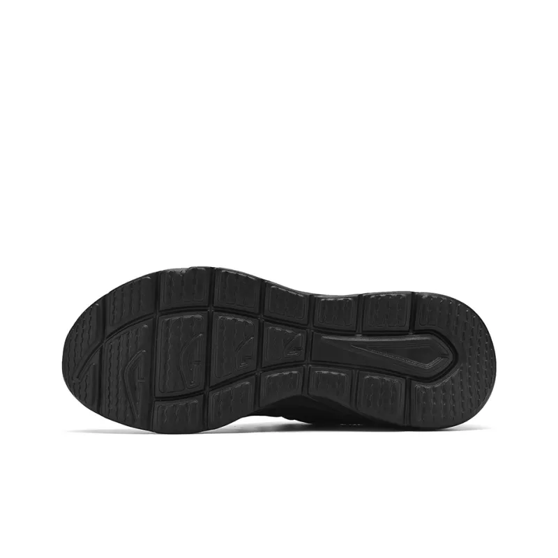 Binary Cushioning Rebound Height Increasing Lightweight Breathable Slip Resistant Low Top Running Shoes Men's Black-2
