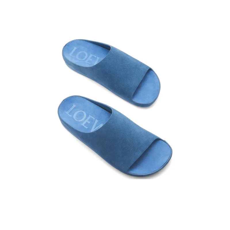 LOEWE Lago Suede Sandals-3