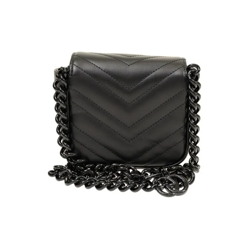 GUCCI GG Marmont Leather Fanny Pack Women's Black-5