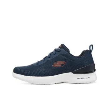 Skechers Cushioning, Wear Resistant Low Top Casual Running Shoes Men's Blue