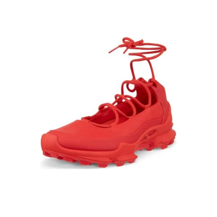Ecco Low Top Casual Shoes Women's Red-1