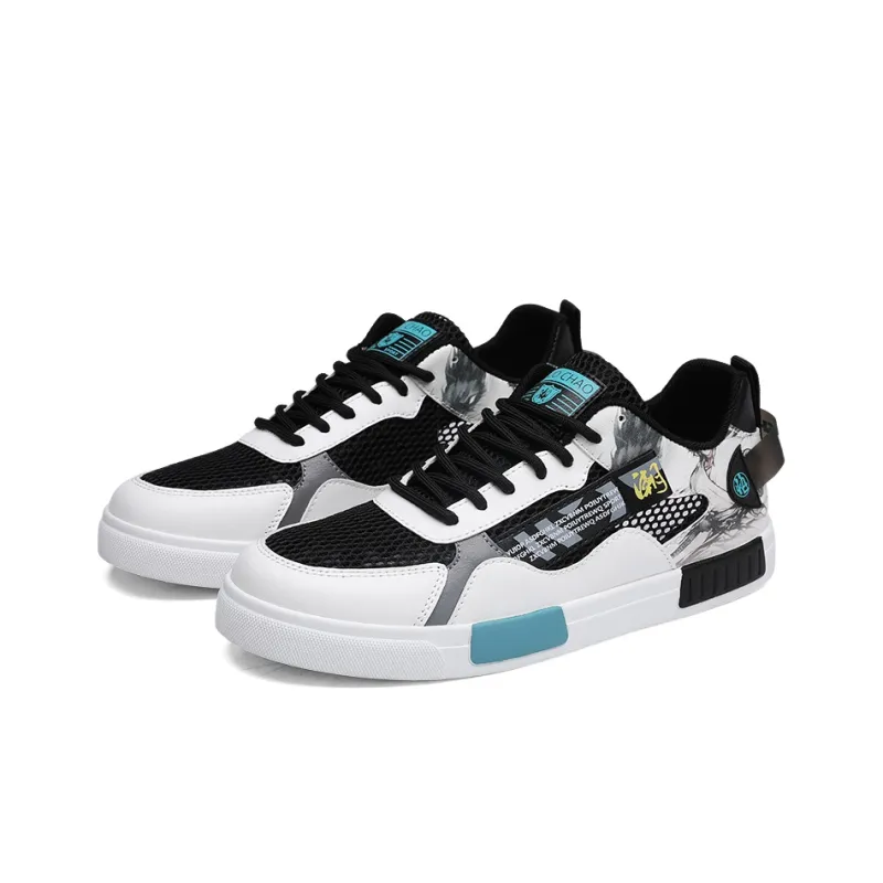 PLAY COBBLER Slip-Resistant Lightweight Breathable Low-Top Skateboard Shoes Men's-12
