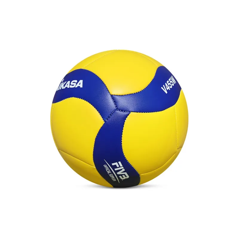 MIKASA TPU Soft Leather Ball Size 4 Volleyball Unisex Yellow Blue-3