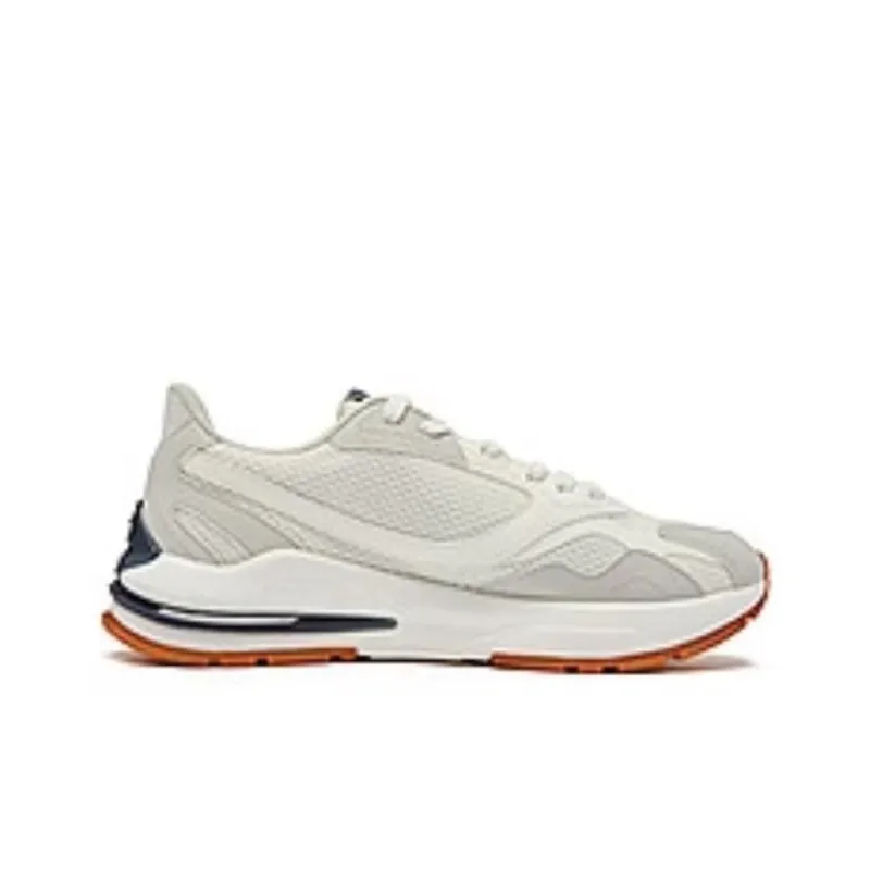 QIAODAN Vertical And Horizontal V Cushioning Wear Resistant Low Top Casual Shoes Men's White Blue-1