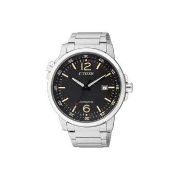 CITIZEN Mechanical Movement Stainless Steel Strap Watch 43mm Unisex Black Dial