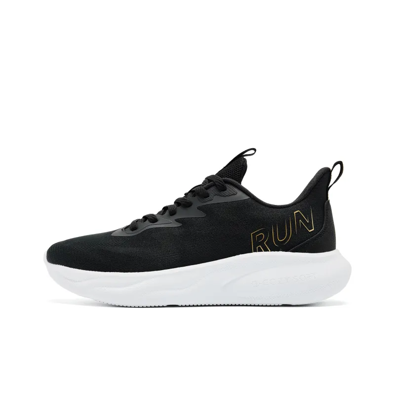QIAODAN Yuebu 2.0 Cushioning Abrasion Resistant Lightweight Low Top Q COZY SOFT Casual Running Shoes Men's Black White-0
