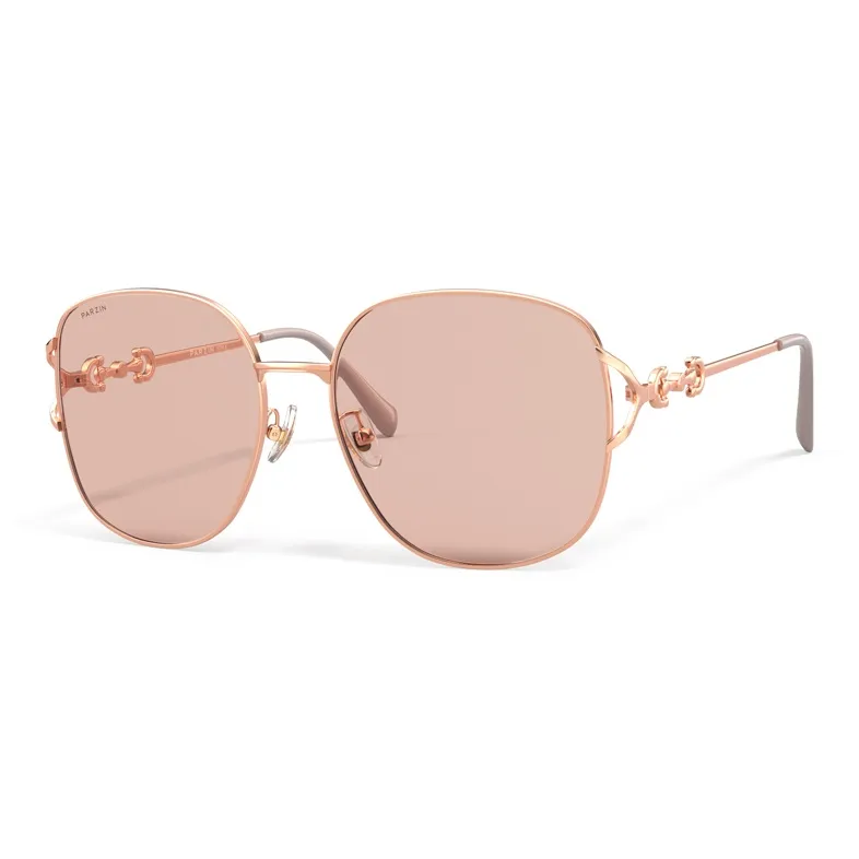 PARZIN Round Sunglasses Women's Metal Frame-11