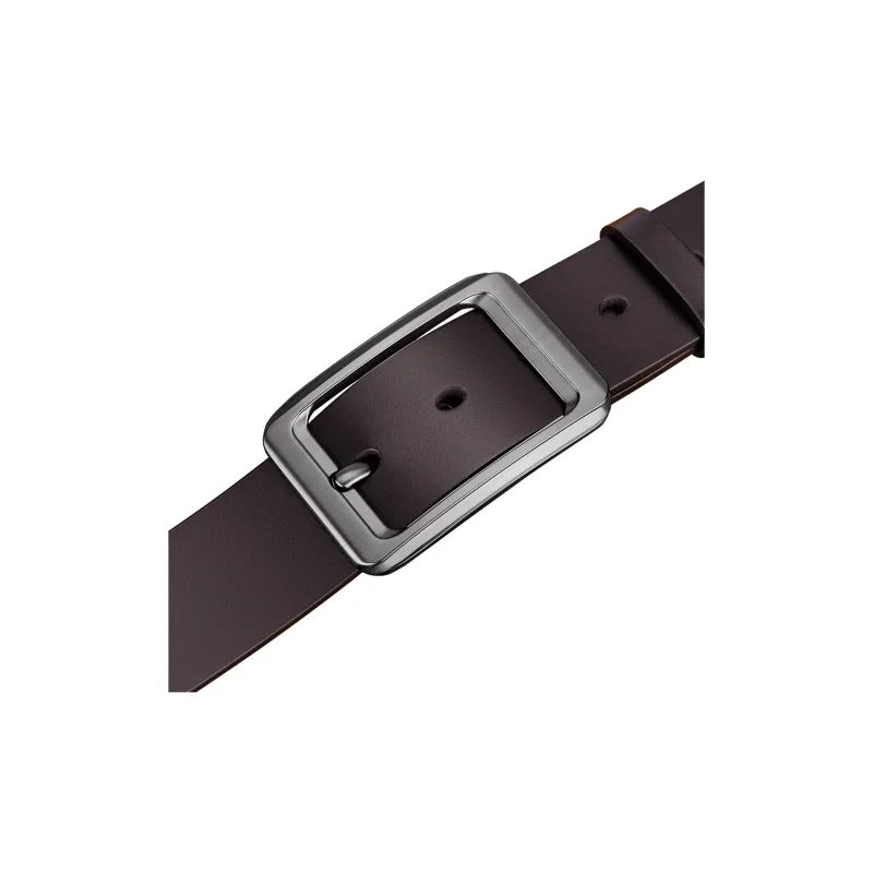 WilliamPOLO Top Grain Cow Leather Leather Belts Men's Width  3.8cm-3