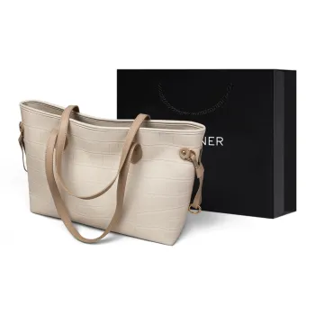 C°BANNER Synthetic Leather Tote Bag, Shopping Bag, Shoulder Bag Women's Stone Pattern