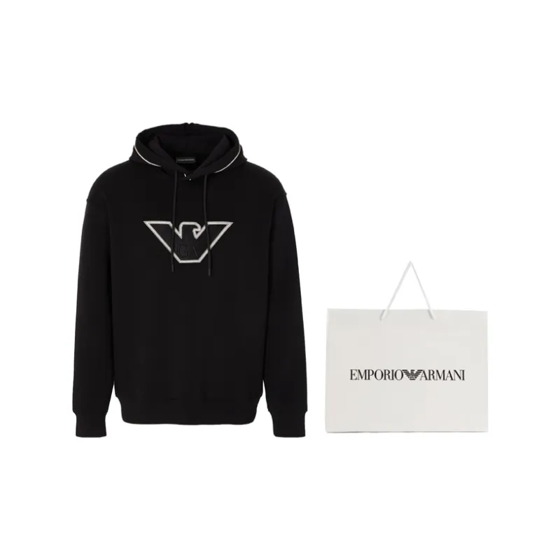 EMPORIO ARMANI FW23 Sweatshirt Men's Black-1