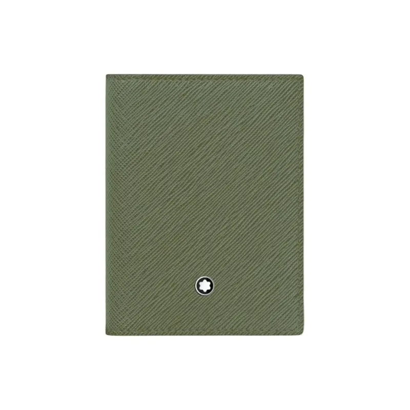 MONTBLANC MONTBLANC Leather Card Holder Men's Forest Green-0