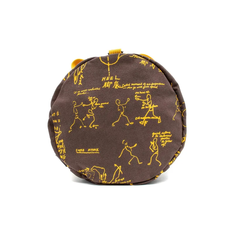 LiNing Bruce Lee Collaboration Kung Fu Collection Cotton Handbag Shoulder Bag Crossbody Bag Unisex Brown-5
