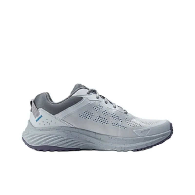 Skechers Cushioned Slip Resistant Rebound Low Top Casual Running Shoes Men's Gray Blue-1