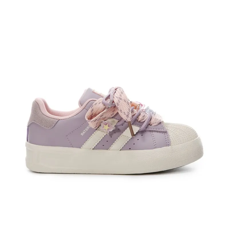 Anime Story Low Top Skateboard Shoes Women's-18