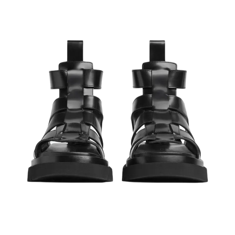 Bottega Veneta Lug Chelsea Roman Sandals 5.5cm Women's Black-3