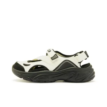 QIAODAN Anti Slip Wear Resistant Beach Sports Sandals, River Trekking Shoes Women's White Black