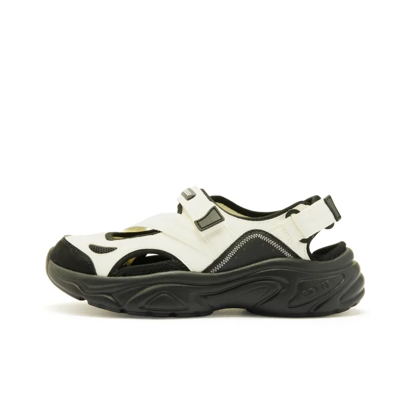 QIAODAN Anti Slip Wear Resistant Beach Sports Sandals, River Trekking Shoes Women's White Black-0