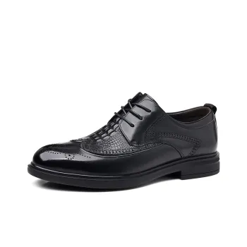 Romon Dress Shoes Men Low Top Black, Brown