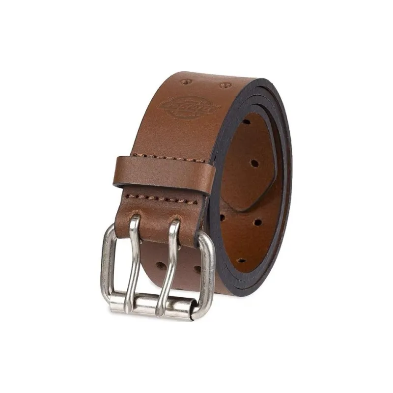 Dickies Letter Badge Leather Belts Men's Multicolor-0