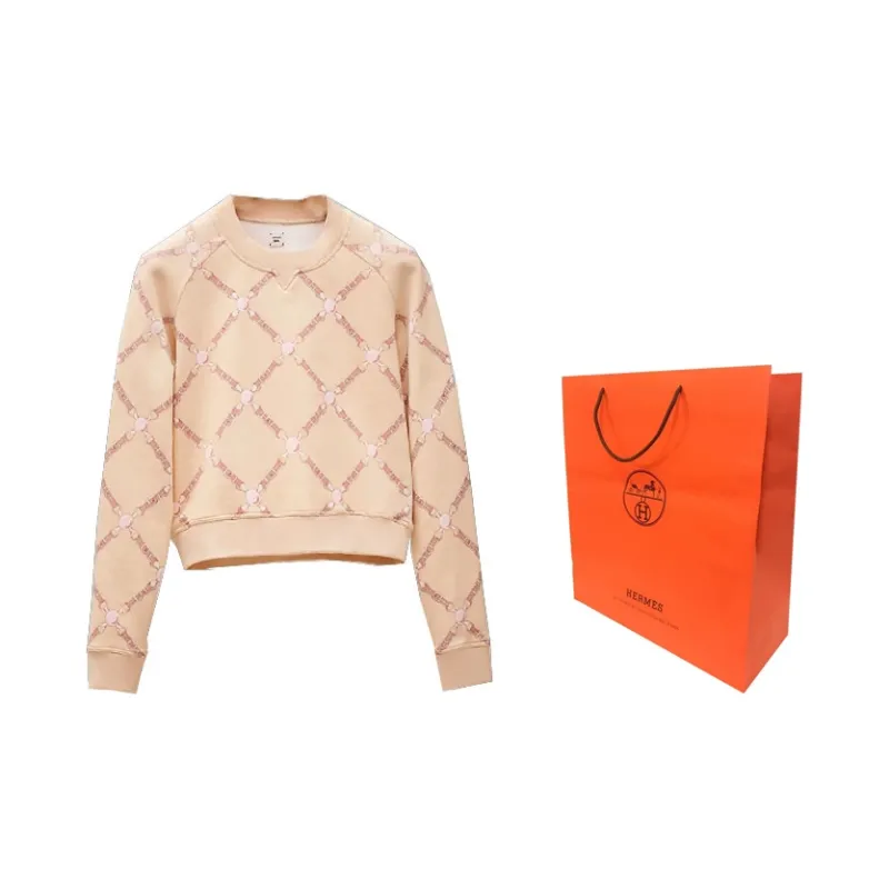 HERMES SS22 Sweatshirt Women's Cream-1