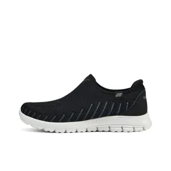 Skechers Cushioned Slip Resistant Low Top Casual Shoes Women's Black Multicolor