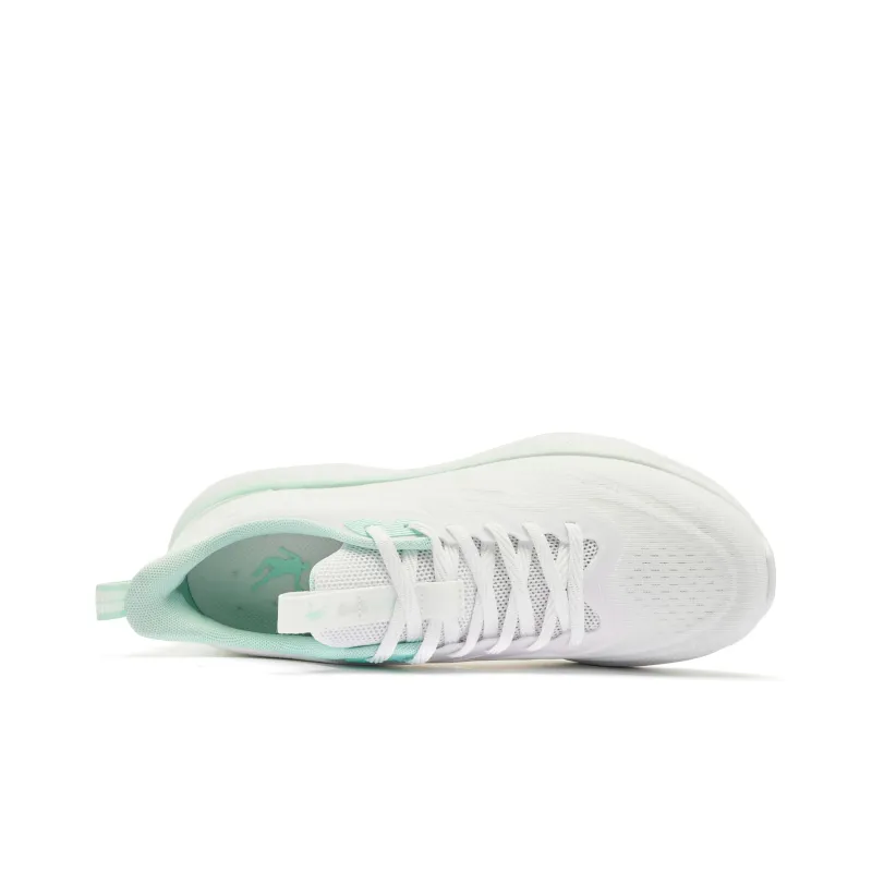 QIAODAN Yuebu 2.0 Cushioned Wear Resistant Breathable Lightweight Low Top Q COZY SOFT Running Shoes Men's White Green-2