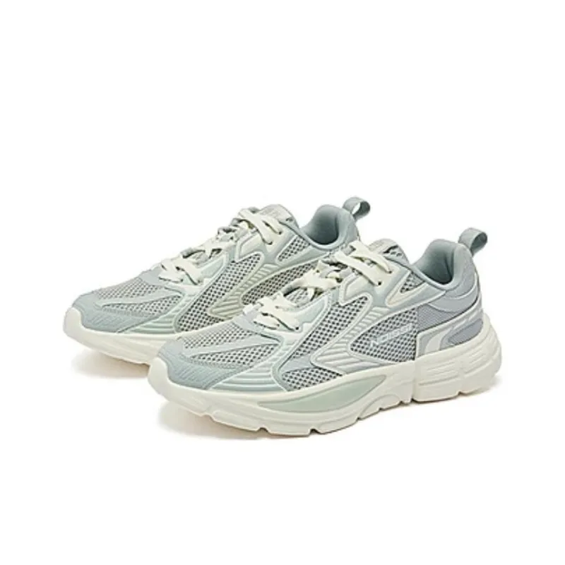 QIAODAN Mountains And Seas II Cushioning Wear Resistant Low Top Casual Shoes Men's White Cyan-3