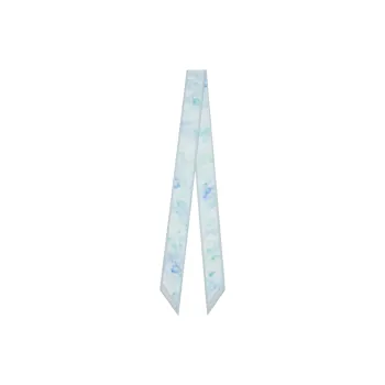 GIVENCHY Silk Scarves Women's Gray Green