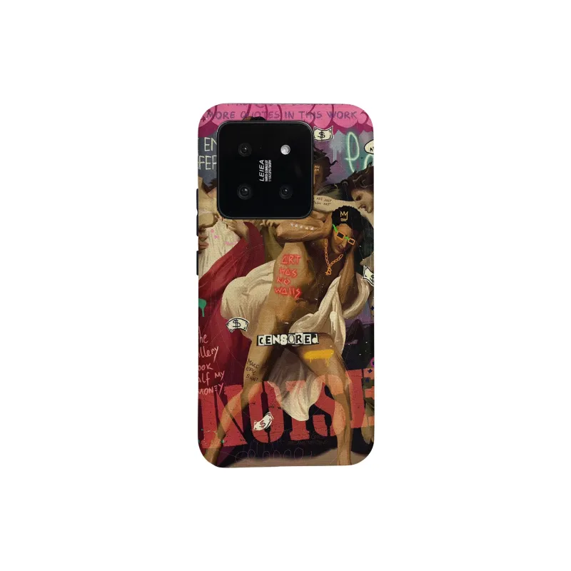 Keshami PC Material Fully Enclosed Impact Resistant Matte Earplugs Phone Cases Compatibility  Xiaomi 15 Pro/14 Pro-1