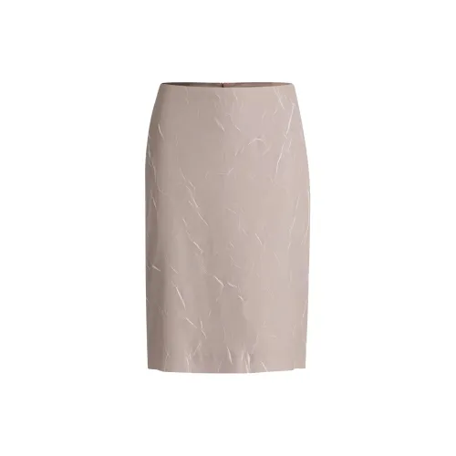 HUGO BOSS Casual Long Skirts Women's Light Beige