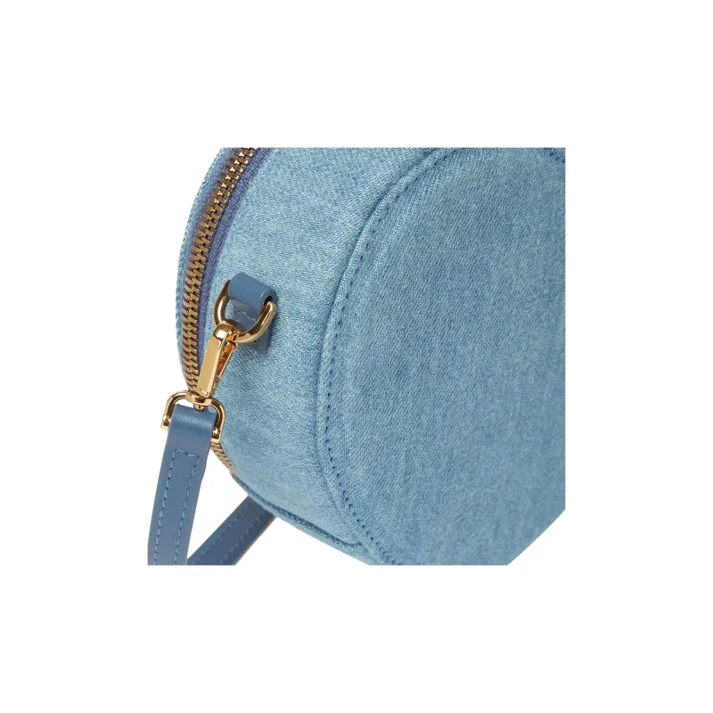 VERSACE Medusa Cotton Shoulder Bag Crossbody Bag Kids' Denim Blue-2