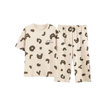 The Story Of The Flower Season Pajama Set Women's Khaki