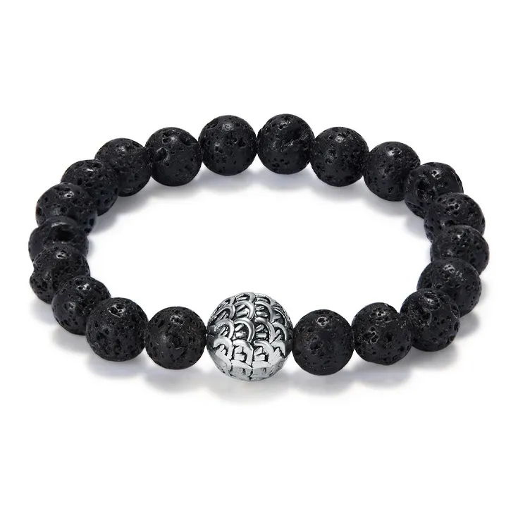AGOVSKI Volcanic Stone Bracelets Unisex-0