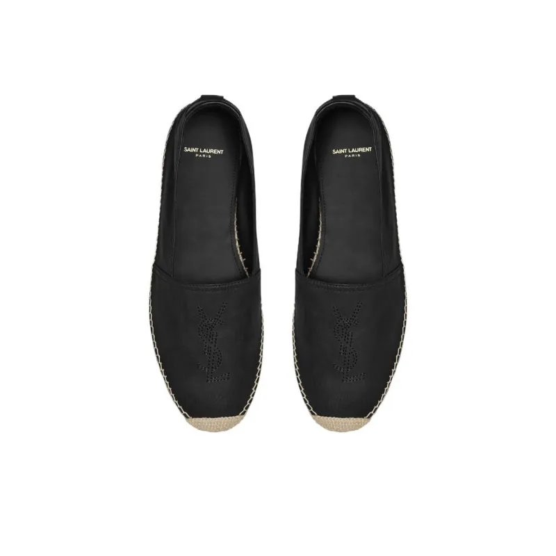 SAINT LAURENT Cassandre Slip On Espadrilles-4