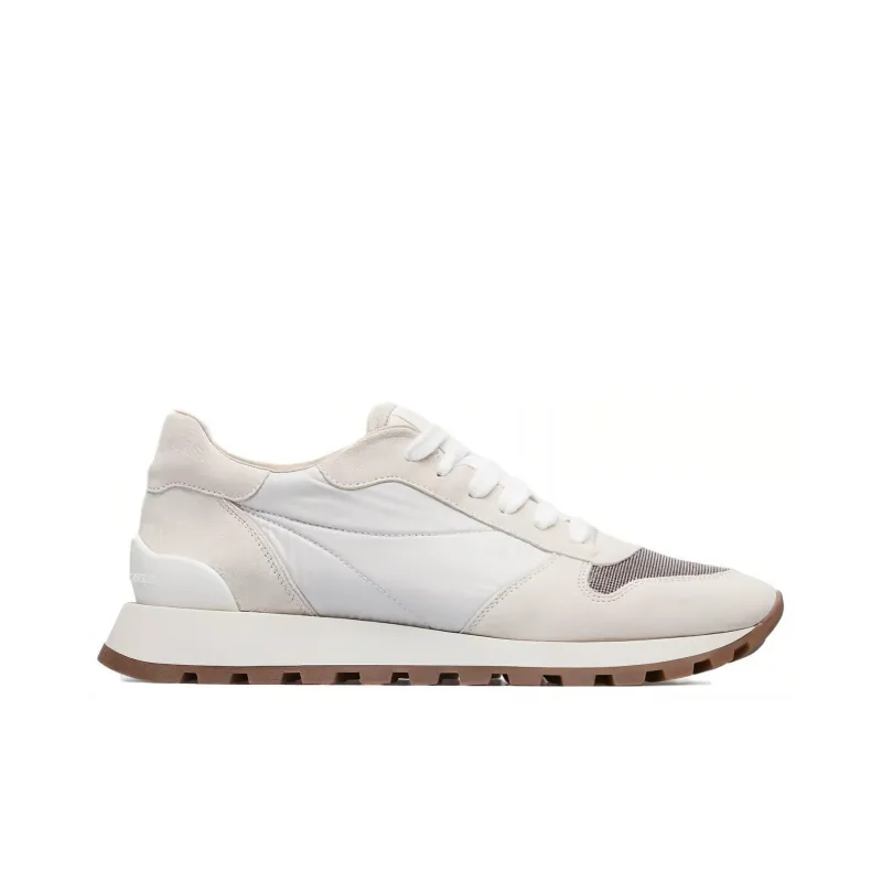 Brunello Cucinelli Low Top Casual Shoes Women's White Beige-1