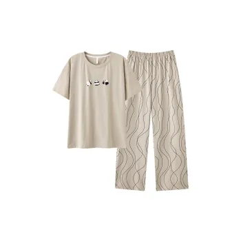 PBENO PD Pajama Set Women's Light Khaki