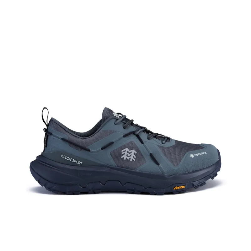 KOLON SPORT Rockridge Outdoor Shoes Men Low Top Smoke Gray AS, Charcoal Gray CI, Forest Green FO-15