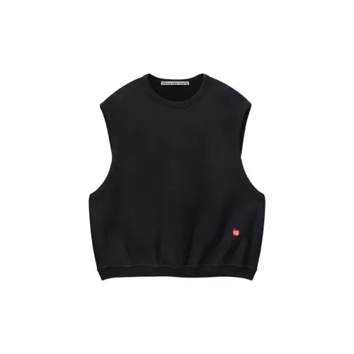 Alexander Wang Logo-print Sleeveless Cotton Jumper