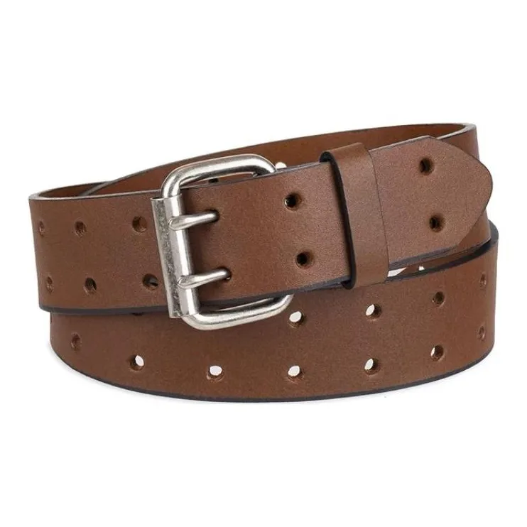 Dickies Letter Badge Leather Belts Men's Multicolor-1