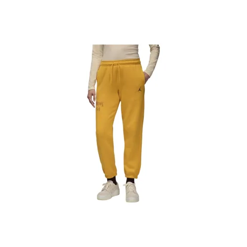 Jordan Brooklyn Knitted Sweatpants Women's Ochre Yellow