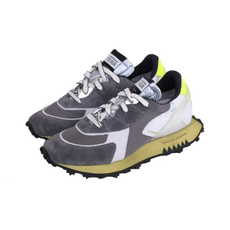 RUN OF Olaf Low-Top Casual Shoes Men's Light Gray Green-3