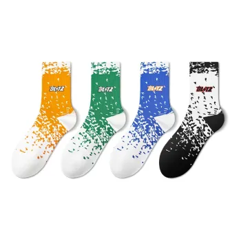 LUOLIAN Mid Calf Socks Unisex 4 Pack