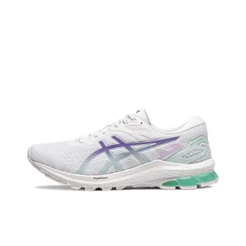 Asics GT 1000 10 Cushioning Anti Slip Wear Resistant Breathability Low Top Training Running Shoes Women's White Purple