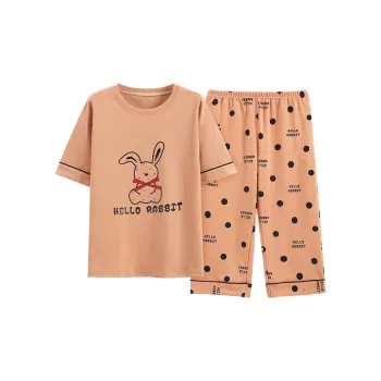 Mulong Family Pajama Set Women's Brown