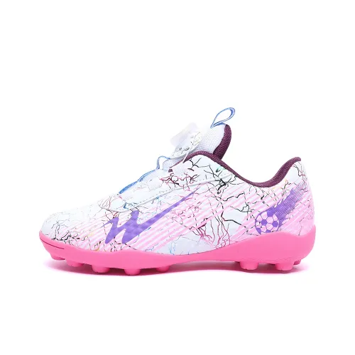 Binary Soccer Shoes Women's Low-Top White/Pink